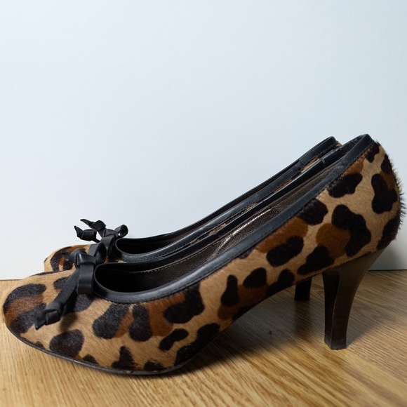 Pedro Miralles leopard heels euro 39 / size 8.5 - Picture 3 of 9